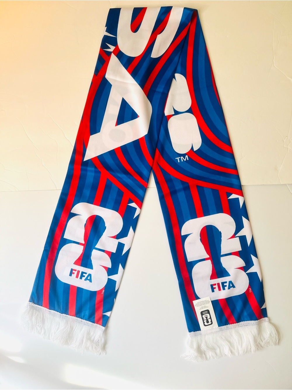 FIFA Official USA Red, White and Blue Soccer Supporter Scarf